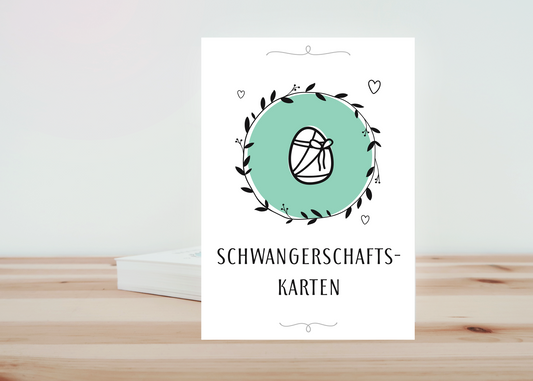 Schwangerschaftskarten und Milestone Karten