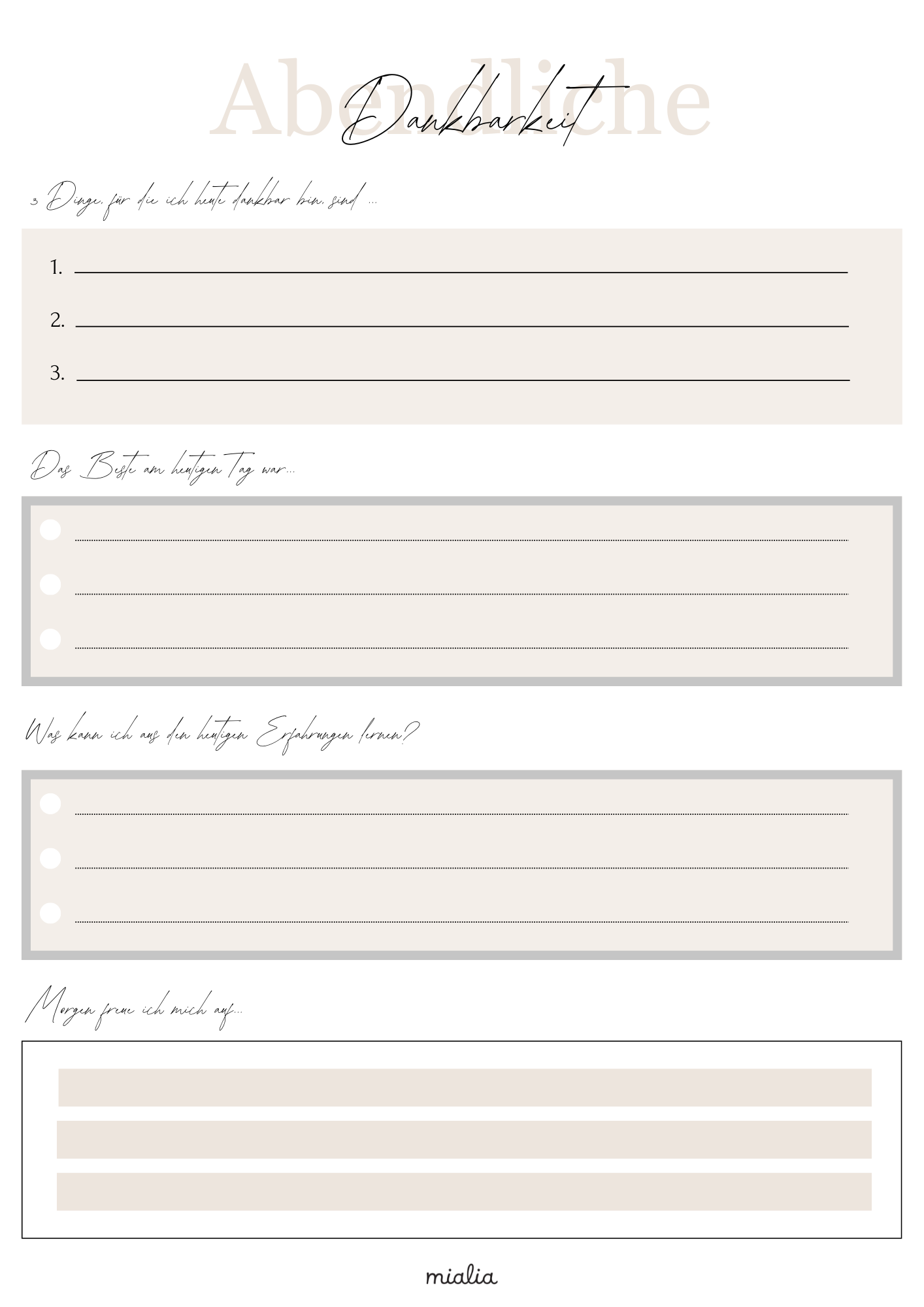 A4 Digital Planner 2026 auf Deutsch – Jahresplaner mit Wochenübersicht, Zielen & Dankbarkeit | Sofortiger Download
