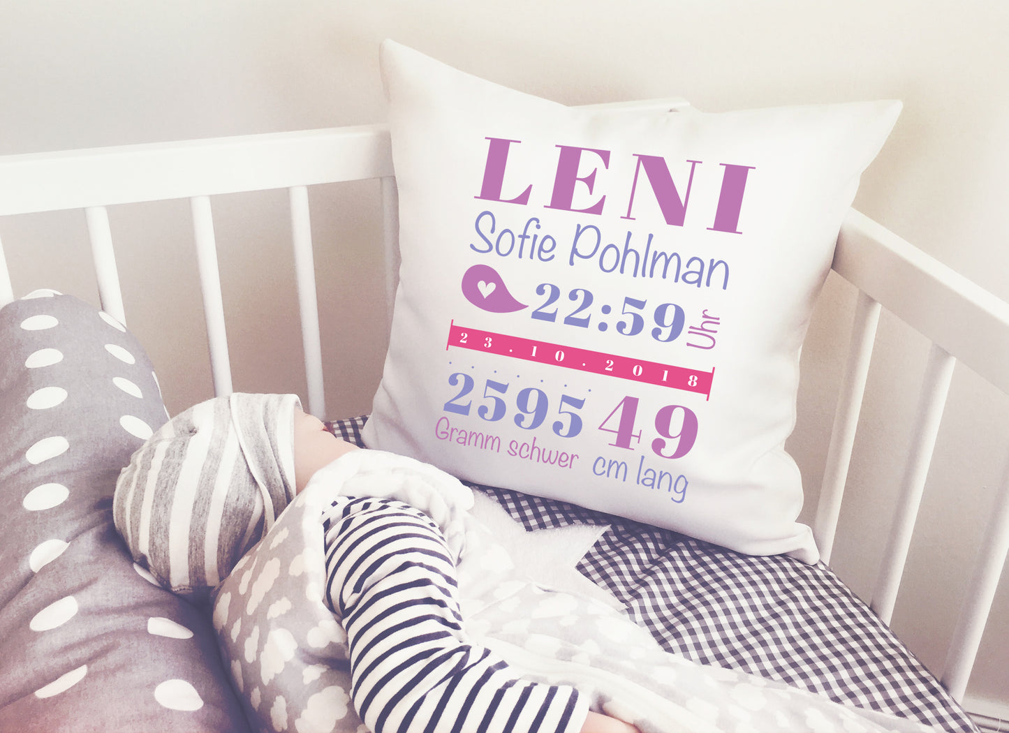 Personalisiertes Babykissen