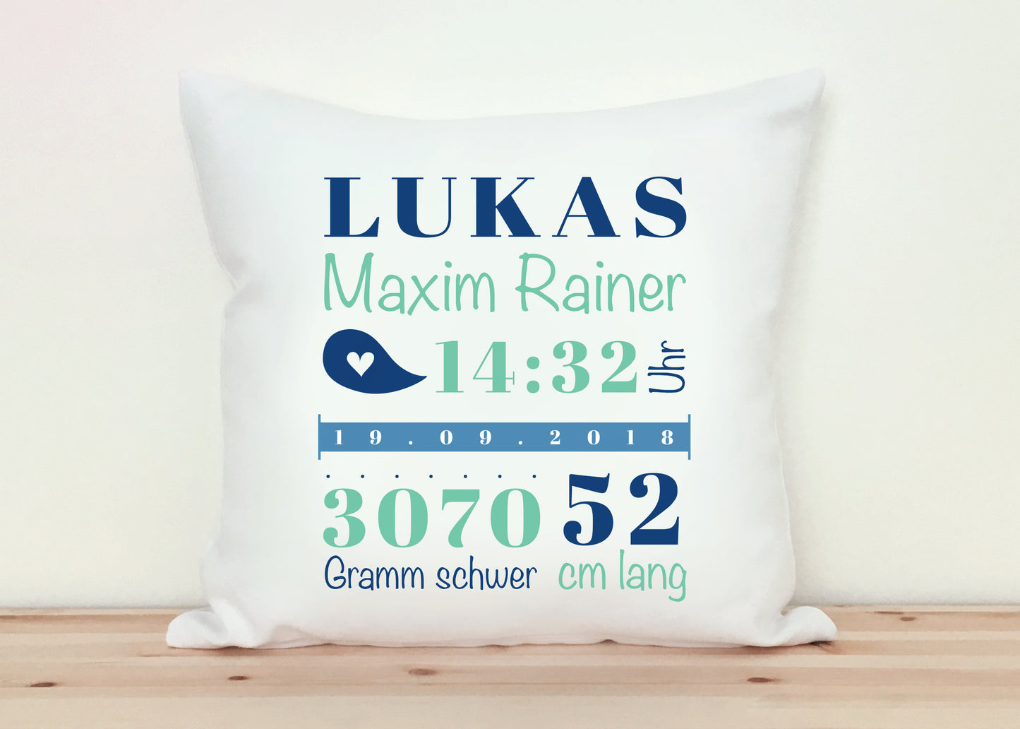 Personalisiertes Babykissen