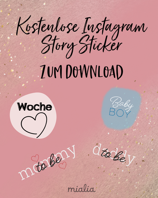 Kostenlose Instagram Story Sticker Schwangerschaft download