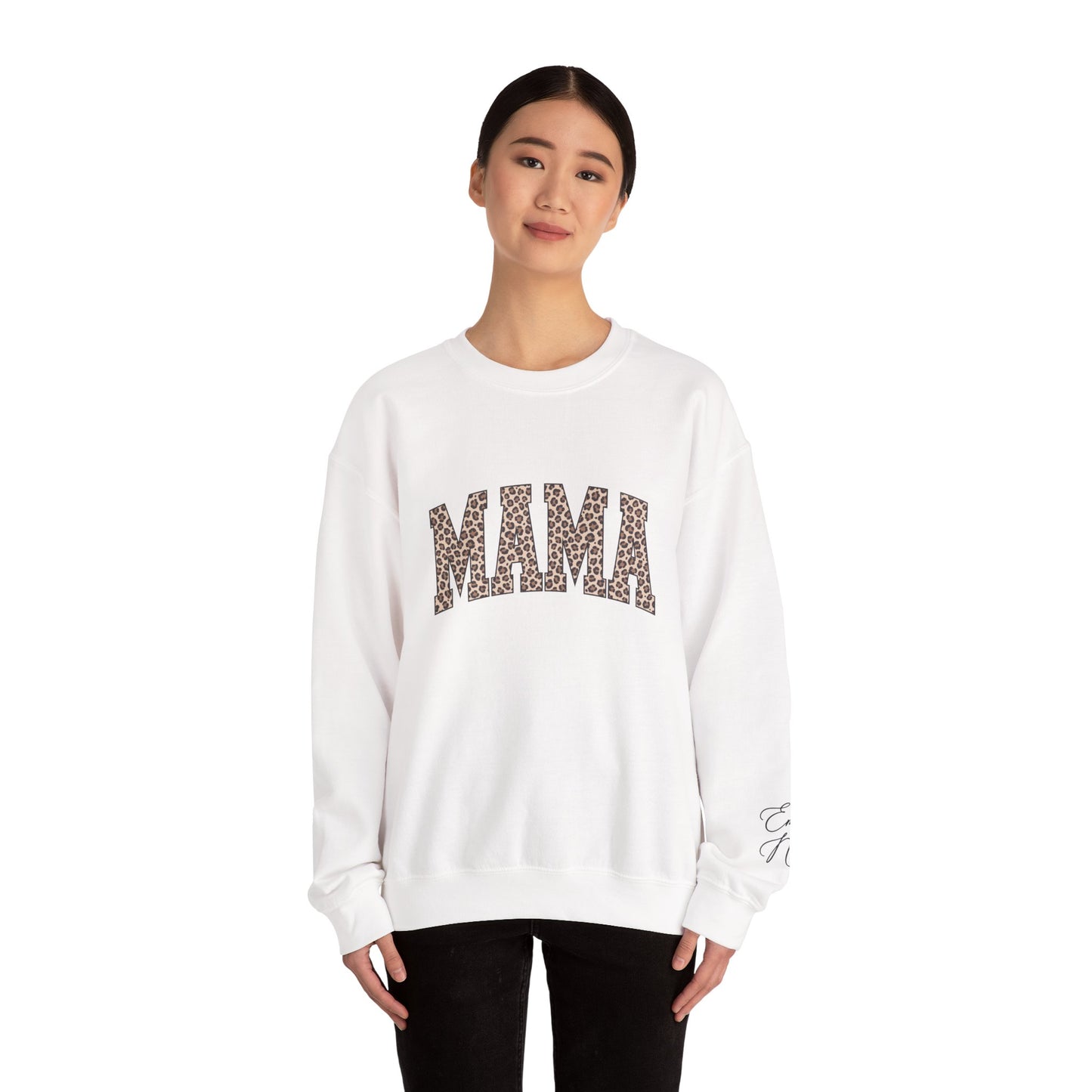 Mama Leopard Print Sweatshirt