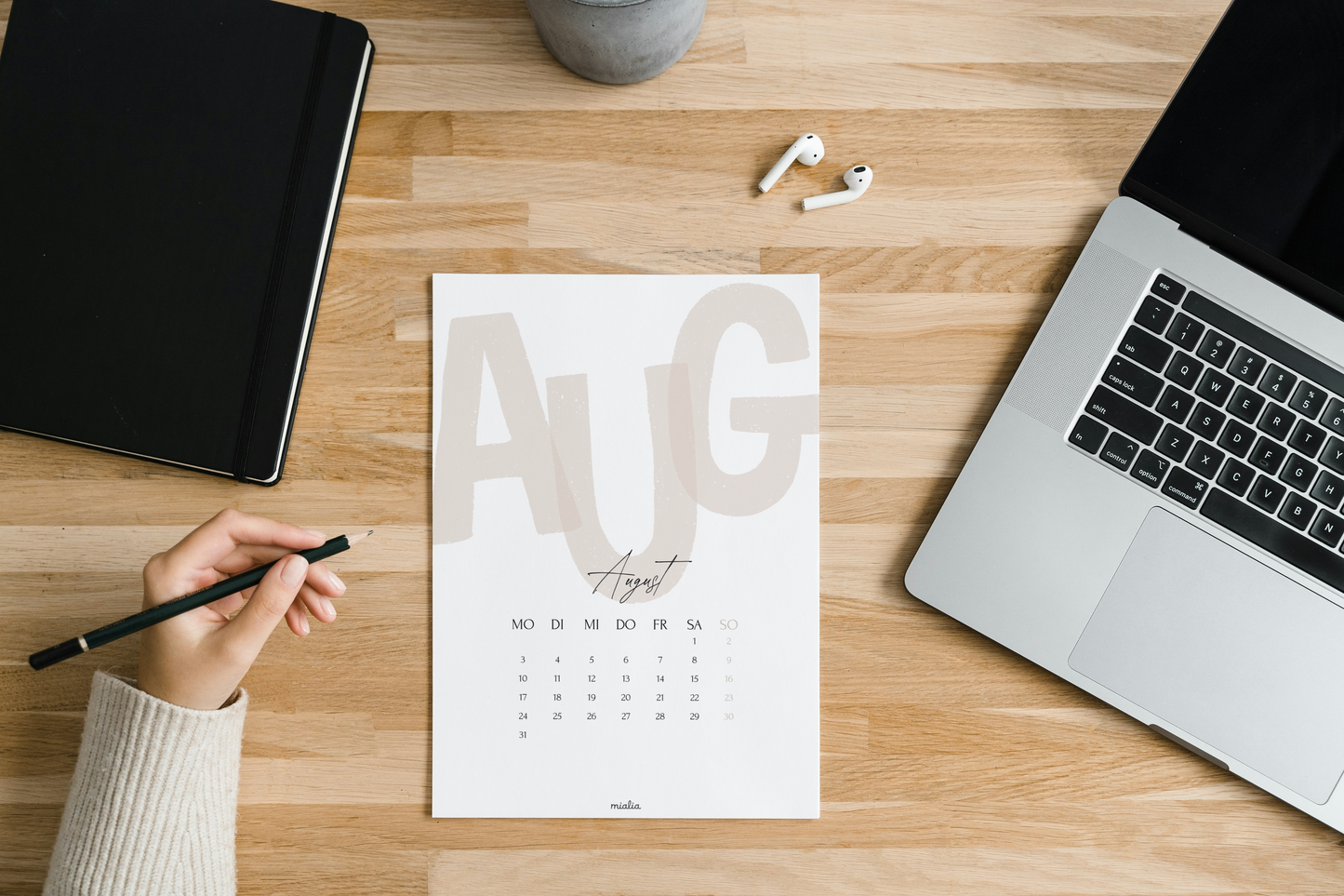 A4 Digital Planner 2026 auf Deutsch – Jahresplaner mit Wochenübersicht, Zielen & Dankbarkeit | Sofortiger Download