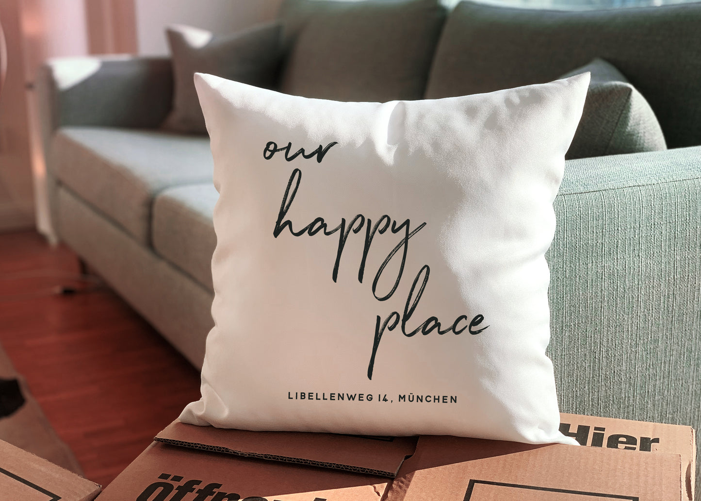 Kissen zum Einzug | Happy Place